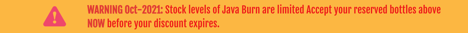 Java Burn Warning before ordering